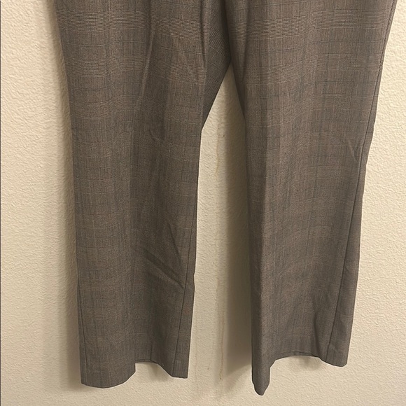 Apt. 9 Women Curvy Fit Black Plaid Trouser Dress Pants Size 10 Petite - Picture 3 of 7